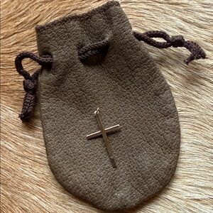 Gold Cross Charm for necklace